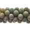 Earth's Jewel Semi-Precious 8mm Green Jasper Natural Round Strung Bead